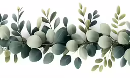 an artistic photograph of green and grey leaves