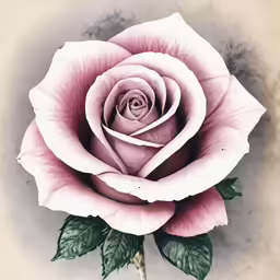 this is an old photograph of a pink rose
