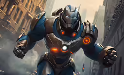 the halo master is on top of a robot in an image
