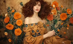 there is a picture of a beautiful woman with big hair