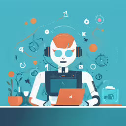 a man with headphones sitting at his laptop