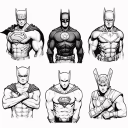 the batman movies drawn by a man with a cape