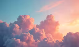 there is an airplane flying in the sky with clouds