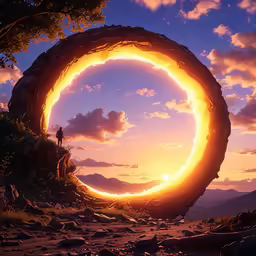 a large giant piece of art in the air