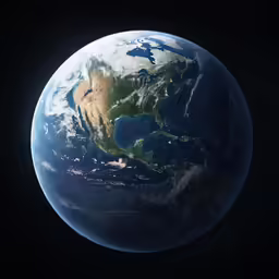 the earth, from space showing asia and the middle east