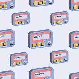 the pattern features two different color buttons on the same panel