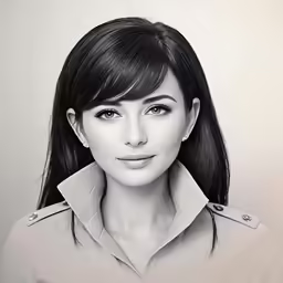 an image of a young woman with very long black hair