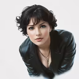 an image of a woman with short hair