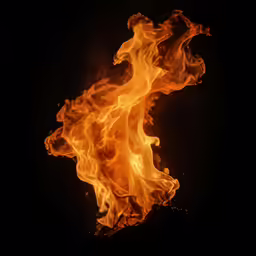 a close up shot of fire burning in the night