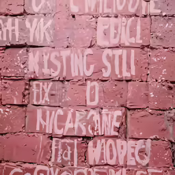 a brick wall with the writing graffiti written on it