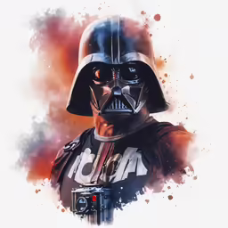 a digital painting of star wars villain trooper