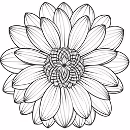 sunflower coloring pages printable flowers for kids and adults,the sunflower flower drawing is shown in black and white
