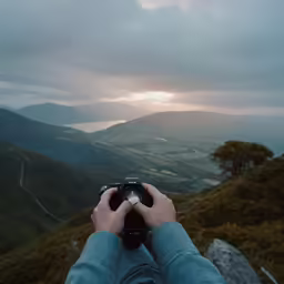 a man taking a picture with his camera