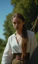 young woman dressed as princess merli from the lord of the rings