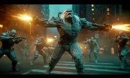 an image of a movie scene with many action figures