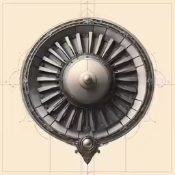 an image of a fan blade for a plane