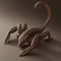a paper mache animal made with multiple tools