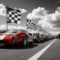 there are many cars lined up on the street