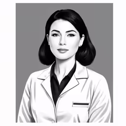 a portrait illustration of an attractive woman
