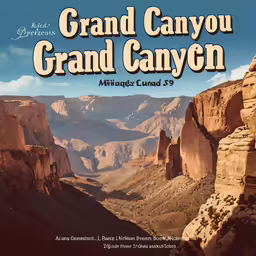 a magazine cover featuring an canyon with grand canyon
