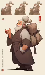 an old man is standing and waving