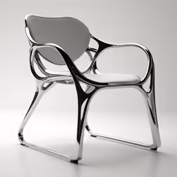 a chair that is very futuristic and clean