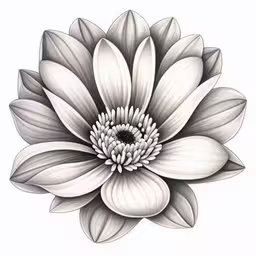 a flower with the center petals open and white