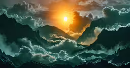 there is a mountain that looks like it