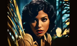a close up view of an actress with short hair