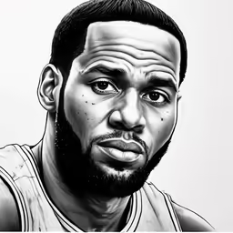 a drawing of the nba player stephen curry