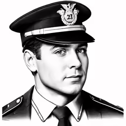 a man in a uniform has a necklace on