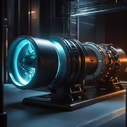 the light emitting object is on display