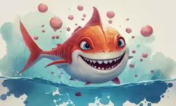 an image of a fish with mouth wide open