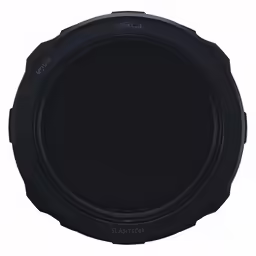 a close up shot of the front lens cap on a canon e - mount camera