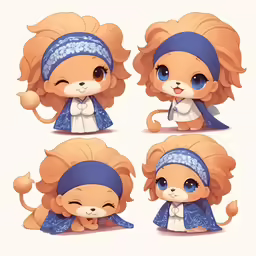 four different views of the character from sailor sailor