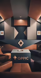 the gplic room has a small box on it