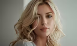 a woman with blonde hair is posing for a photo