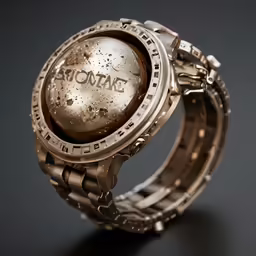 a watch is set with a ring around it