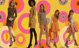 four beautiful girls in different styles and outfits