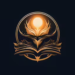 a book with a light on top and an image of a plant inside the front