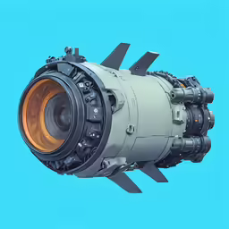 an image of a rocket engine in flight
