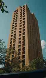 a building that has multiple windows on top