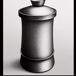 this is an image of a grey container