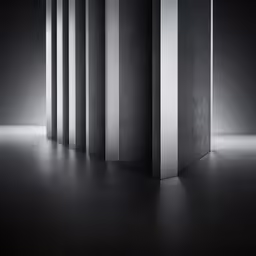 an image of a room with columns lined up