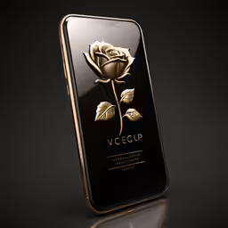 an elegant and classy samsung phone case with gold foil design