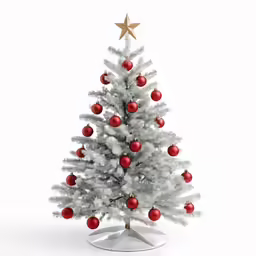 a small christmas tree with ornaments in it