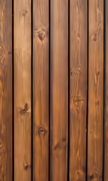 a cat is sitting on top of a brown fence