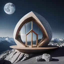the window on the top of a hill looks out at a landscape