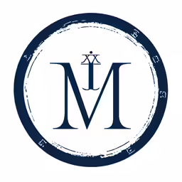 the m logo for a private luxury fashion house