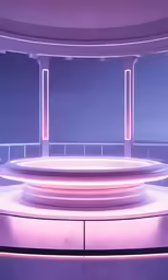 a set with lights inside and inside of the ring